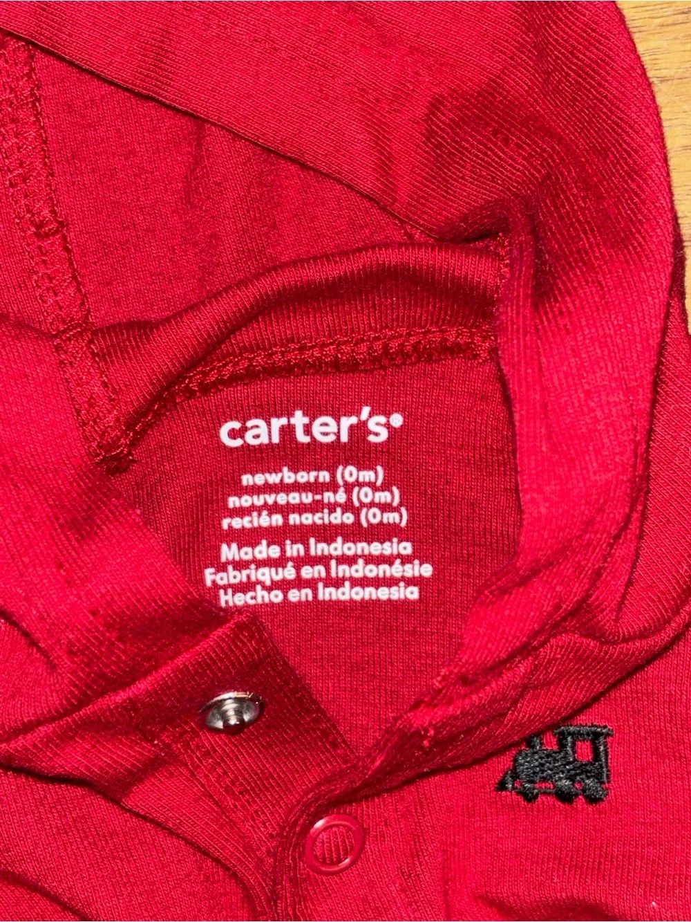 Carter's Red Hooded Long-Sleeve Baby One-Piece